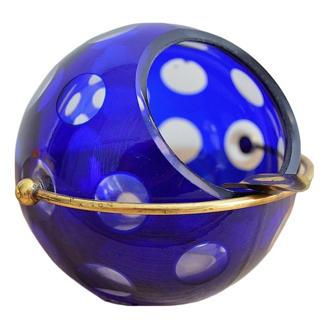 Ashtray by Marita Voigt for VEB Glaswerk Harzkristall, 1960s For Sale