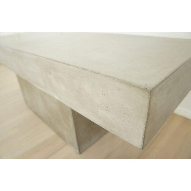 CB2 Concrete Resin Fuze Bench Chairish