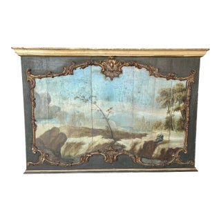 19th Century Italian Landscape Oil on Panel Painting For Sale