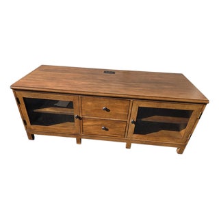 1990s Ethan Allen Tango Hawke Collection Media Console Sideboard Tv Stand Maple For Sale