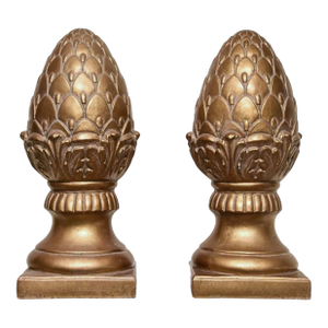 Pair of Large Acorn Form Sculptures by Pieri Creations