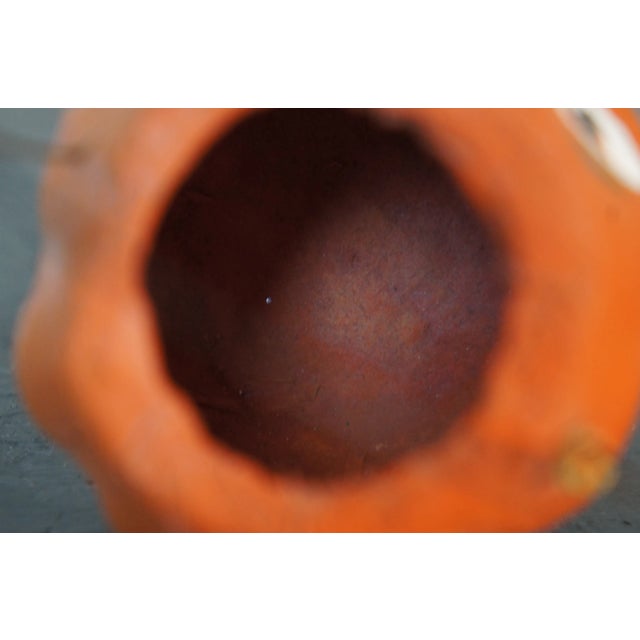 Paper Antique Early 20th Century Paper Mache Jack O Lantern Pumpkin Bucket Candy Container, Germany For Sale - Image 7 of 11