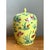 Vintage Yellow Ceramic Fish Motif Jar For Sale - Image 4 of 12