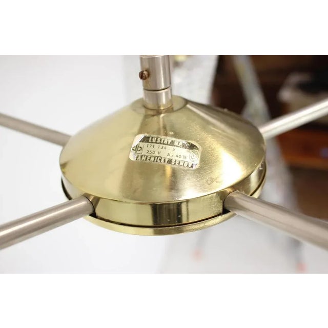 Metal Mid-Century Pendant from Kamenický Šenov, 1970s For Sale - Image 7 of 12