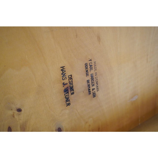 Vintage CH28 Sawbuck Lounge Chairs by Hans J. Wegner for Carl Hansen, 1960s, Set of 2 For Sale - Image 10 of 11