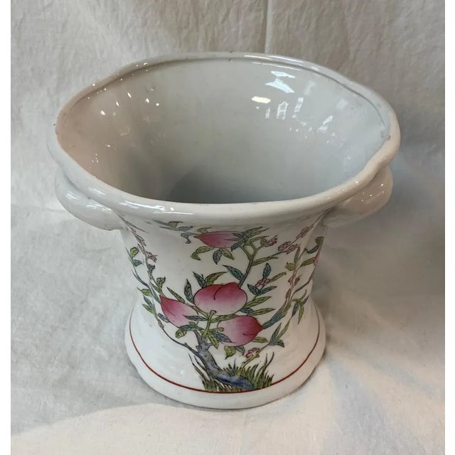 1980s Flared China Vase For Sale - Image 5 of 10