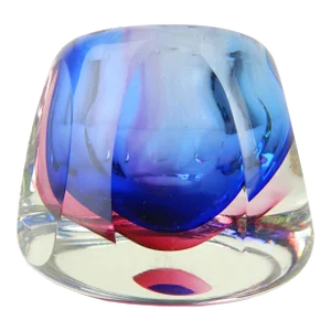 Mid-Century Faceted Petite Vase Attributed to Flavio Poli, Murano