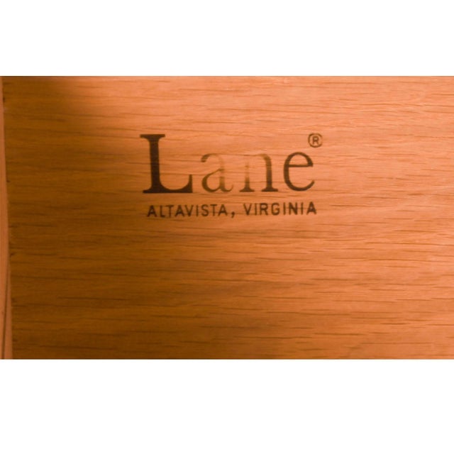 1960s Mid-Century Lane Acclaim Dovetail Walnut Tall Dresser For Sale - Image 10 of 10