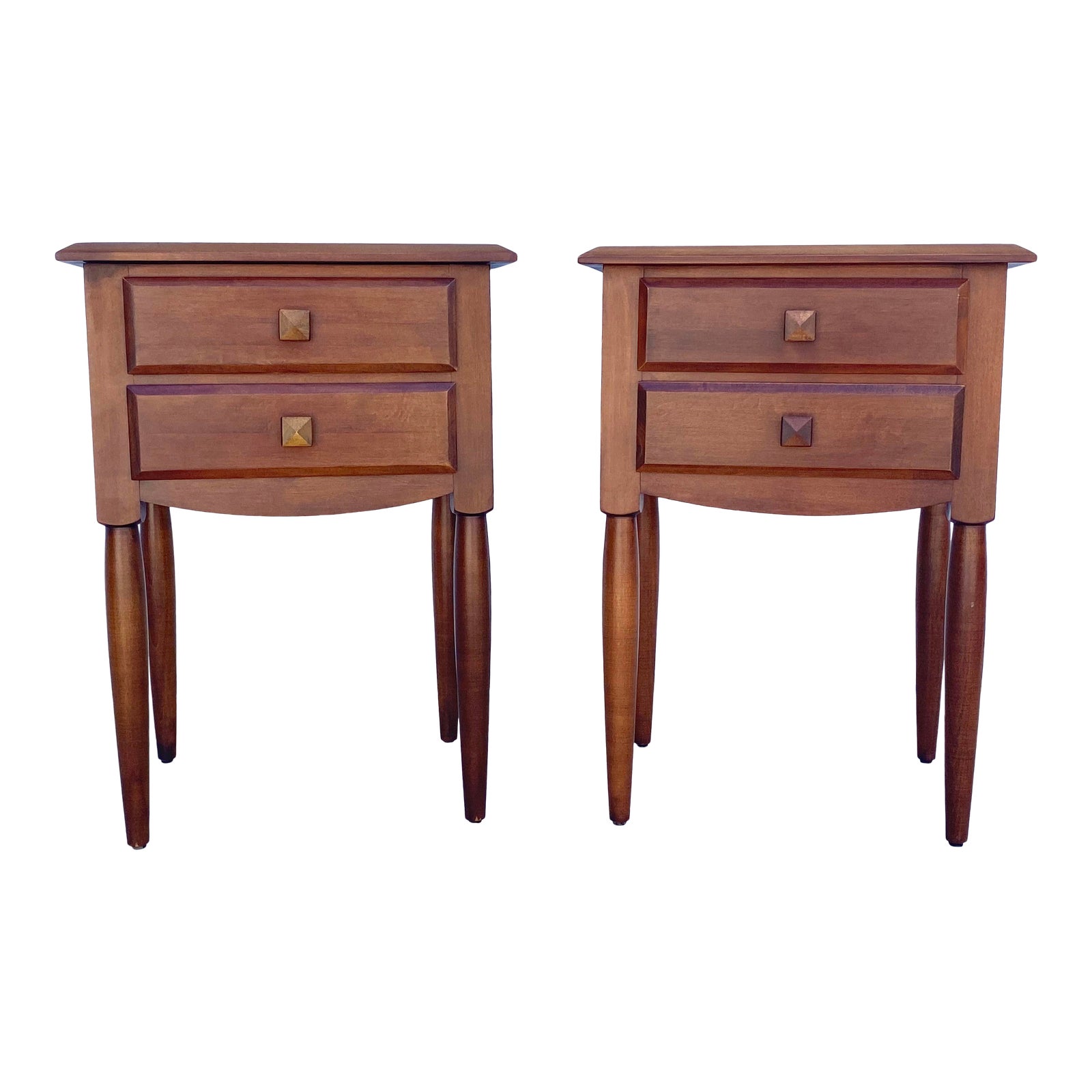 1980s Ethan Allen Solid Maple Nightstands a Pair Chairish