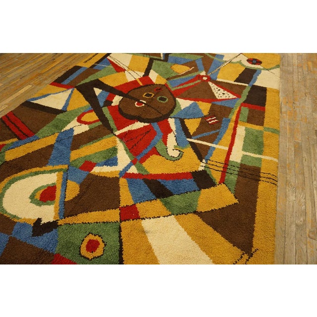 Surprising Multicolor Background Color With Kandinsky Design Influences Vintage Modern European For Sale - Image 10 of 11