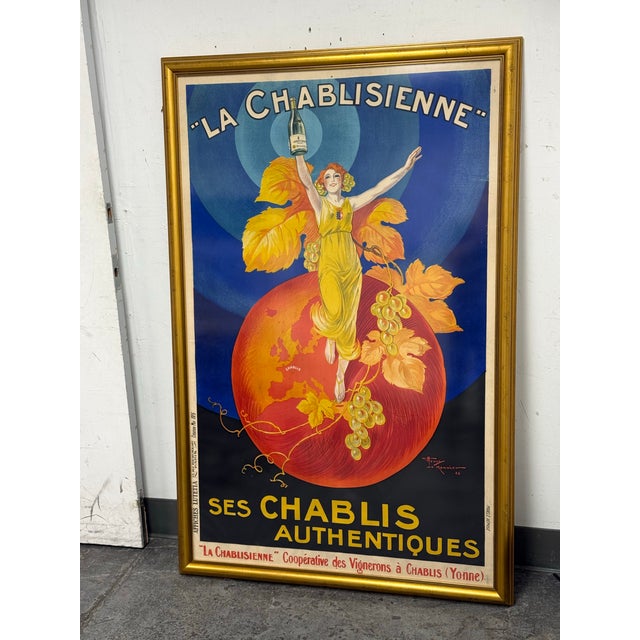 Circa 1926 Henri Le Monnier “La Chablisienne” Lithograph, Framed For Sale - Image 9 of 12