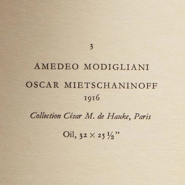 1940s 1940s "Oscar Mietschaninoff" First Edition Swiss Offset Lithograph After Amedeo Modigliani For Sale - Image 5 of 8