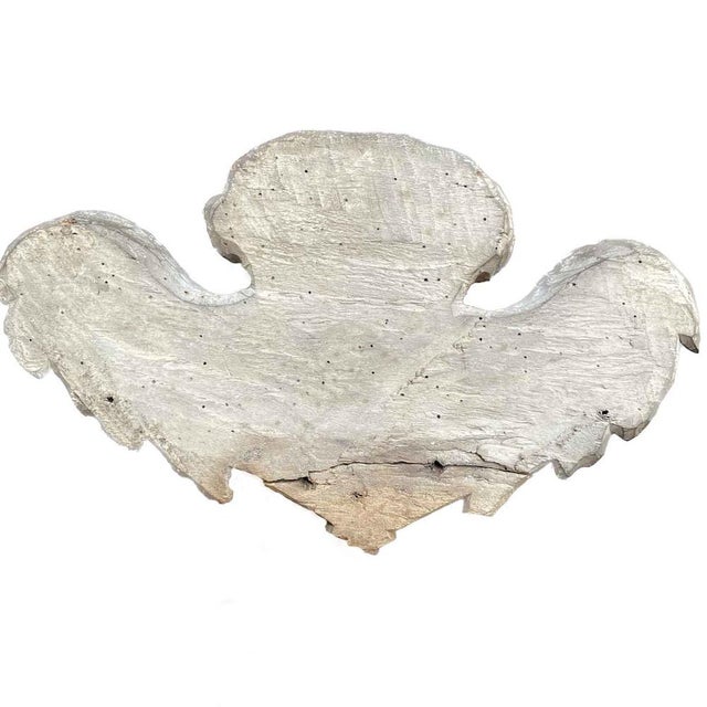 Winged Putto Angel Face in Carved Wood, 1700s For Sale - Image 6 of 7