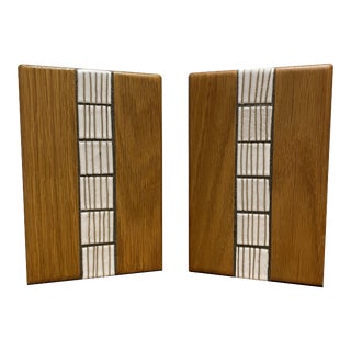 Vintage Pair of Mid-Century Modern Bookends Designed by Jane & Gordon Martz for Marshall Studios, Inc. - Circa 1960 For Sale