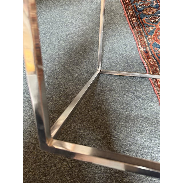Hair on Hide Vanity Stool, Off White For Sale - Image 11 of 12