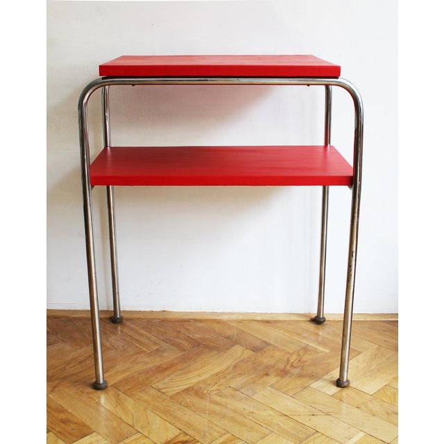 Modernist Tubular Side Table Model R 7 attributed to Slezak, 1930s For Sale - Image 13 of 15