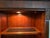 Traditional Ethan Allen Ashton Curio Cabinet With Carved Details, Sliding Glass Doors & Interior Lighting For Sale - Image 3 of 7