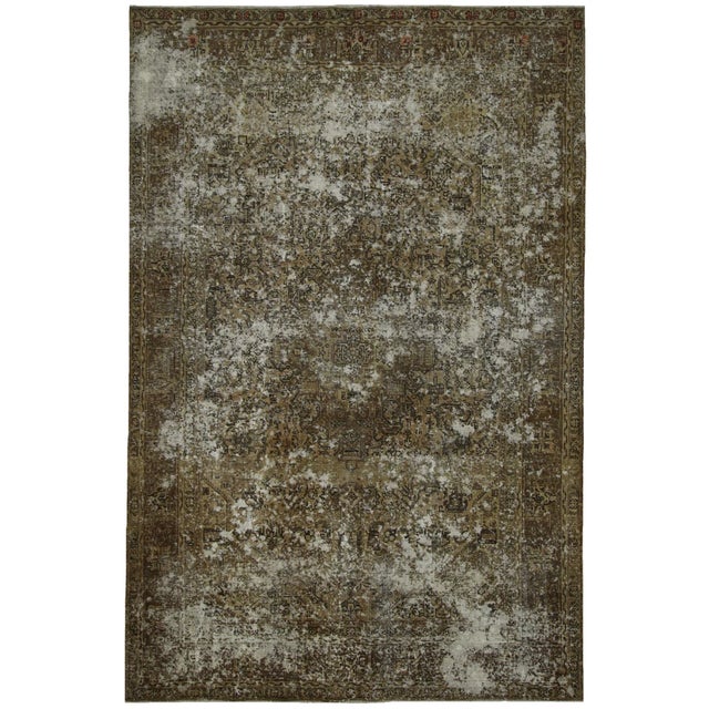 Vintage Middle Eastern Hand-Knotted Rug For Sale - Image 6 of 6