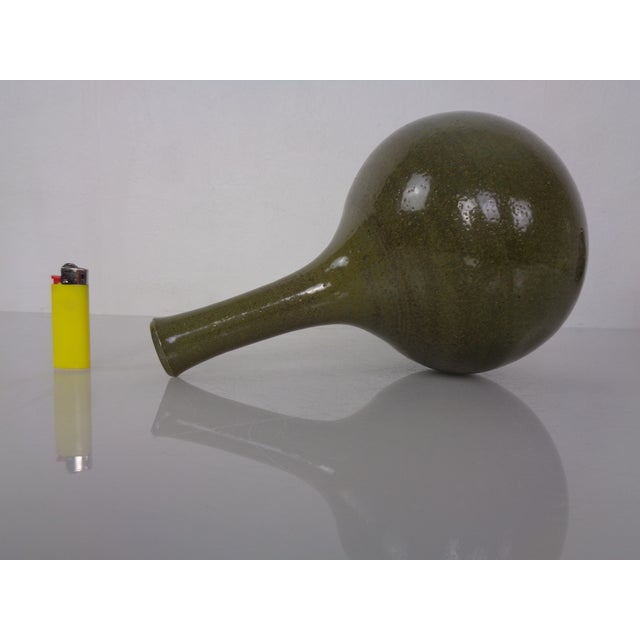 Ceramic Minimalist Studio Ceramic Vase by Mathies Schwarze, Germany, 1960s For Sale - Image 7 of 14