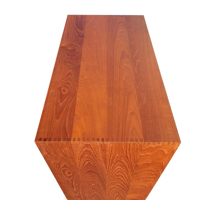 1960s Pair of Mid Century Danish Modern Tambour Doors Cabinets by Peter Hvidt & Orla Mølgaard Nielsen. For Sale - Image 9 of 13