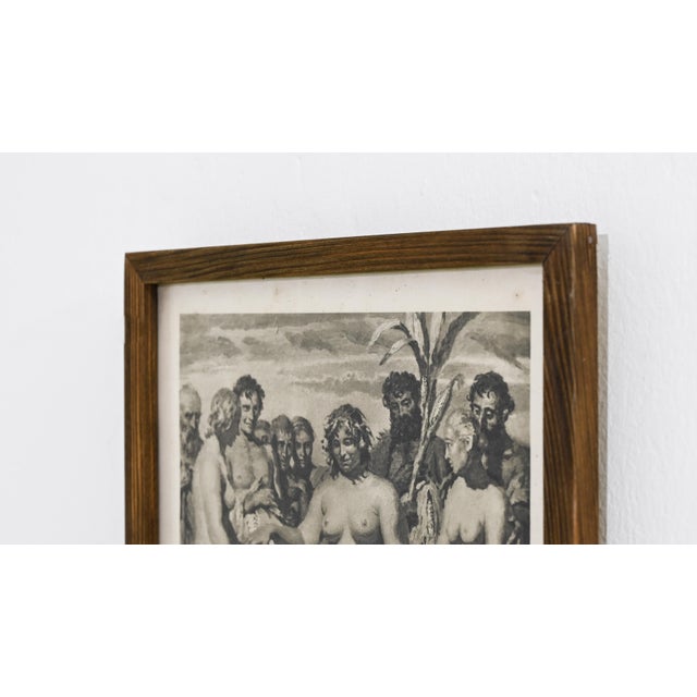20th Century Czech Reproduction Artwork with Wooden Frame For Sale - Image 18 of 18