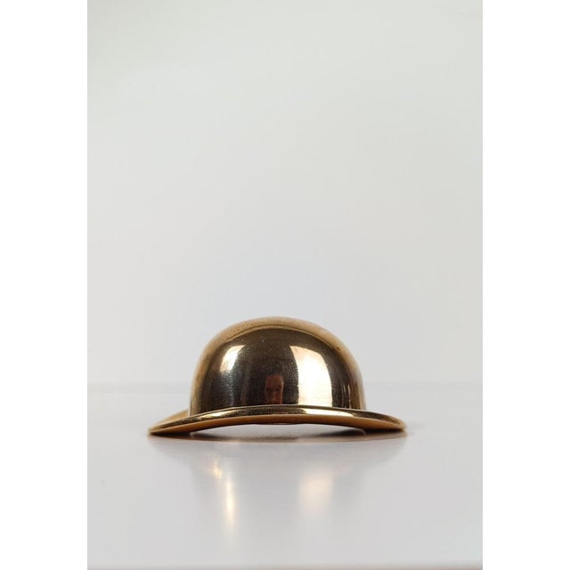 Vintage Hat Bottle Opener in Heavy Gilded Brass, 1970s For Sale - Image 13 of 17