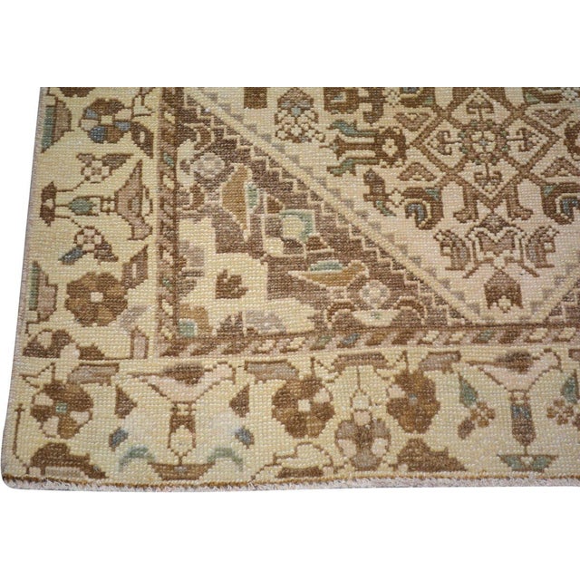 Vintage Turkish Hand Knotted Wool Rug, 3'3''x9'5'' For Sale - Image 4 of 4
