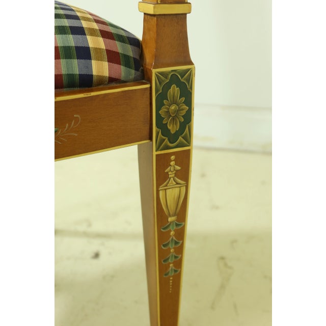 Paint Paint Decorated Adam Style Decorated Armchair For Sale - Image 7 of 13