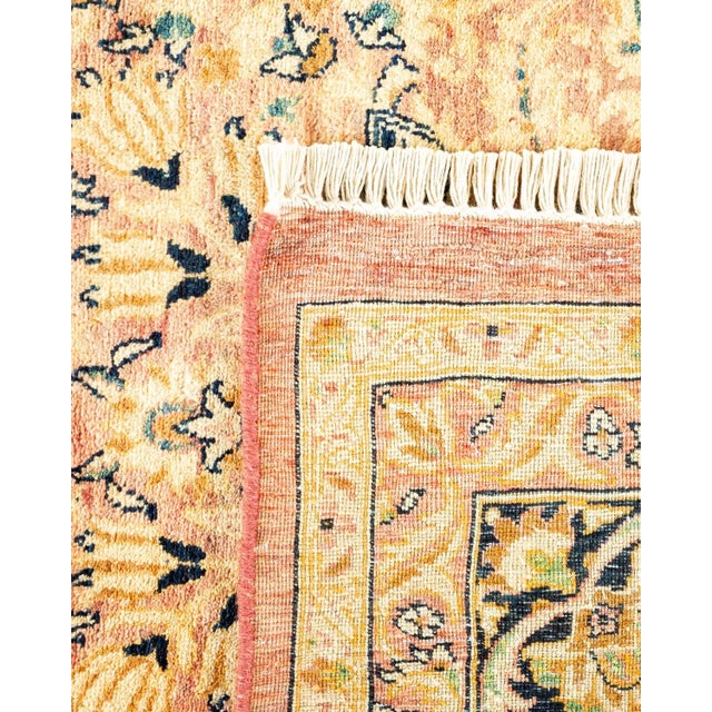 1990s Vintage Moroccan Hand Knotted Wool Area Rug, Pink - 6'1" X 9'1" For Sale - Image 5 of 9