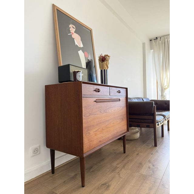 Mid-Century Modern Teak Bar by Ejvind A. Johansson, 1960s For Sale - Image 13 of 18