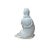 Chinese Handcrafted GuanYin Bodhisattva Holding RuYi Off White Porcelain Statue For Sale - Image 4 of 6