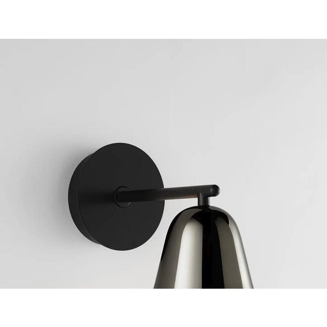 Metal Lighto A Black Matte Chrome Cup Wall Lamp by Jaime Hayon for Parachilna For Sale - Image 7 of 12