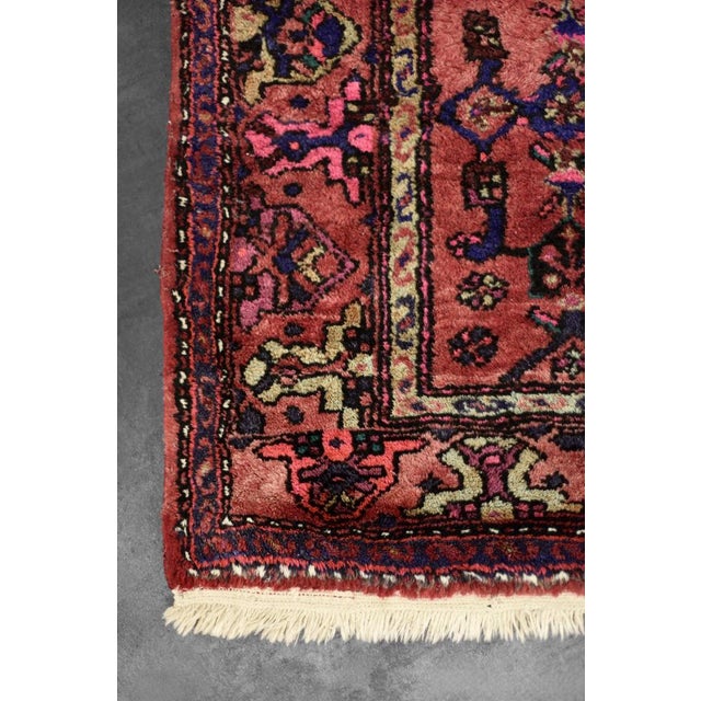 Vintage Hand-Woven Oriental Hamadan Rug, 1960s For Sale - Image 4 of 18