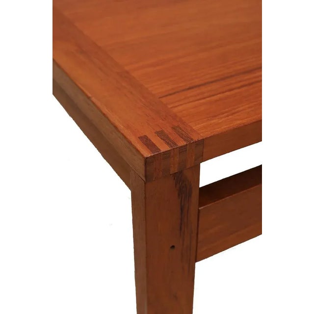 Modular Teak Lounge Chairs with Side Tables by Ole Gjerløv Knudsen & Torben Lind for France & Søn, 1960s, Set of 5 For Sale - Image 6 of 11