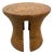 Andrianna Shamaris Sculptural Teak Wood Side Table or Stool For Sale