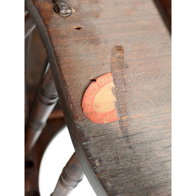 Antique Crocker Chair Company Windsor Writing Arm Chair For Sale - Image 11 of 15