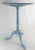 19th Century Shabby Chic Baby Blue Painted Lamp Table For Sale - Image 4 of 9