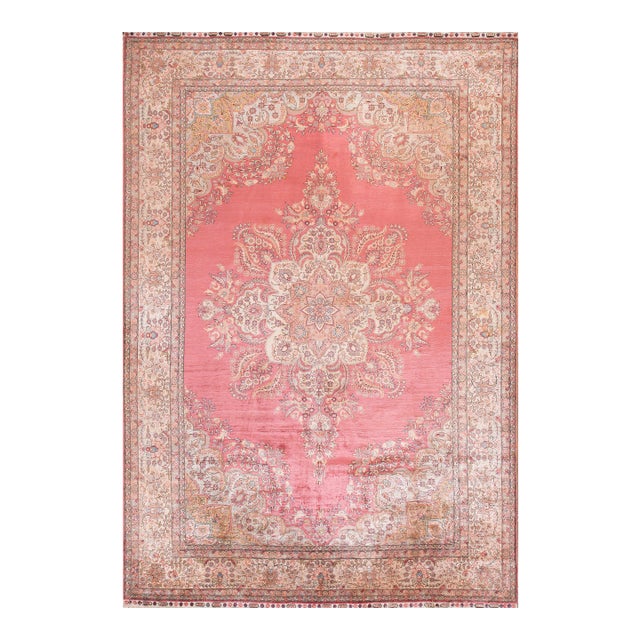 Mid-20th Century Turkish Silk Kayseri Carpet ( 7'6" x 10'10" - 230 x 330 ) For Sale