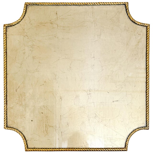 1960s Italian Giltwood Hollywood Regency Gilt Rope & Églomisé Pedestal Side Table For Sale In San Diego - Image 6 of 8