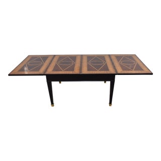Late 20th Century Inlaid Mahogany Marquetry Flip-Top Cocktail Table For Sale