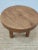 2020s Wooden Handcrafted Mid Century Small Solid Wood Brown Milking Stool For Sale - Image 5 of 8