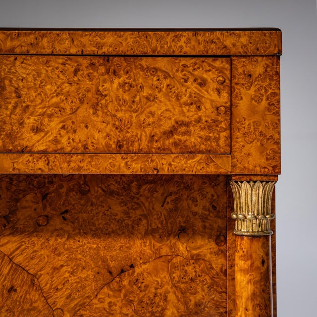 Wood Pair of Charles X Sideboards, Bird's-Eye Maple, France, Circa 1830 For Sale - Image 7 of 14