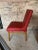 Grand Rapids Chair Company Red Leather Chair For Sale - Image 4 of 12