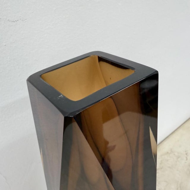 Murano Sommerso Glass Faceted Vase by Flavio Poli, 1970s For Sale - Image 14 of 18