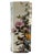 Striking vintage Chinese porcelain vase featuring a tall, architectural square-form silhouette with softly beveled corners...