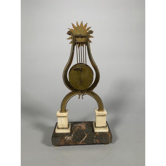 Gold Louis XVI period skeleton clock For Sale - Image 8 of 11