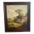 20th Century Reproduction of Vintage James Edward Meadows Canvas Print of Cottage Landscape Titled Rustic Peace Framed Signed Made by John Wanamaker For Sale