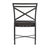 Brown Jordan Brown Jordan Venetian Side Chair, Textured Pewter frame with Fusion Charcoal fabric For Sale - Image 4 of 11