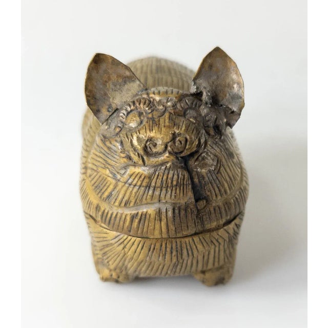 Early 20th Century Early 20th Century South East Asian Repousse Brass Betel Leaf Nut Box For Sale - Image 5 of 9