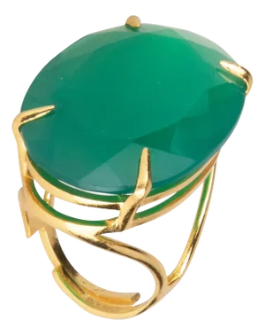 Celine Ring, Green, Size 7